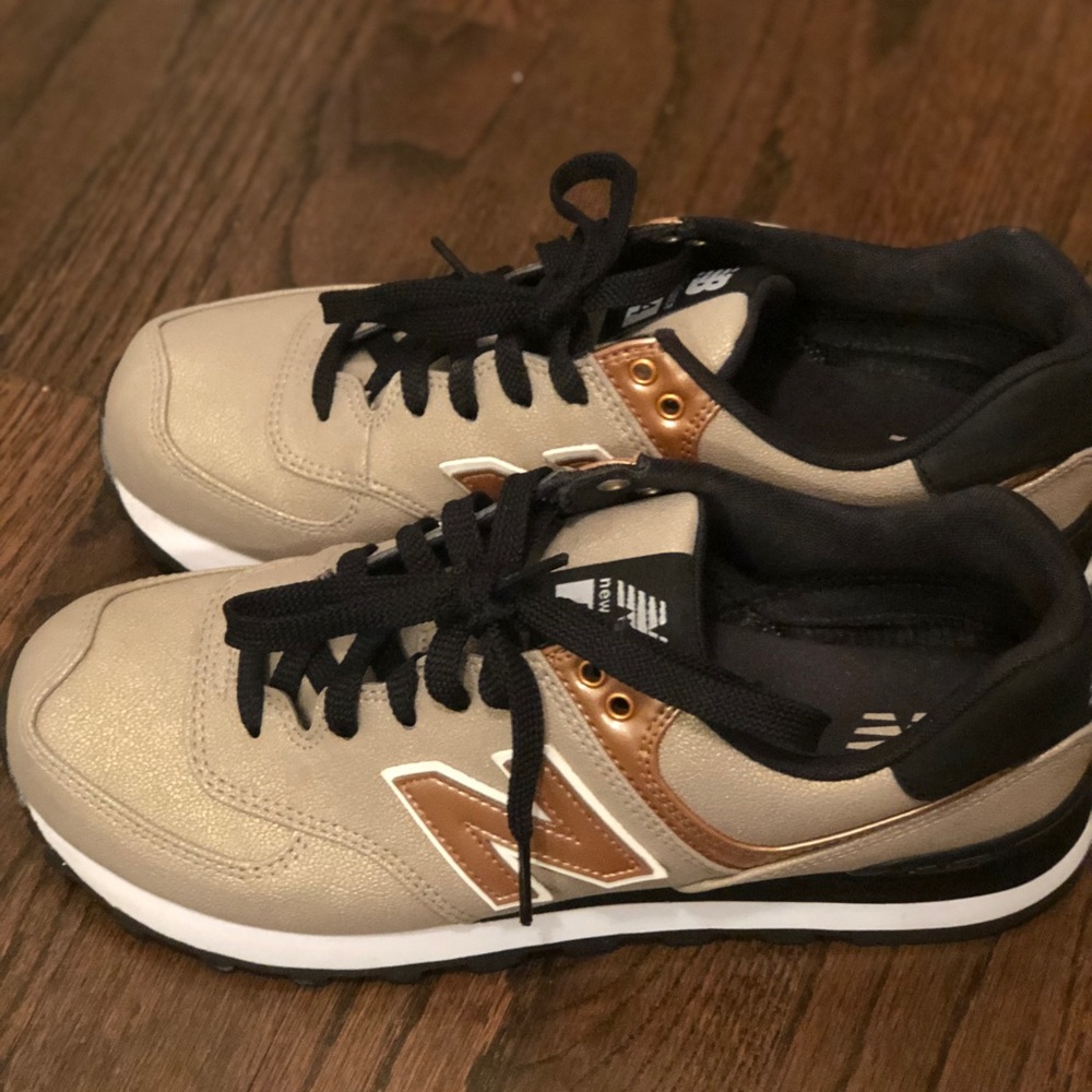Metallic New Balance 574 Sneakers